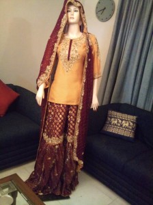 bridal sharara pakistani