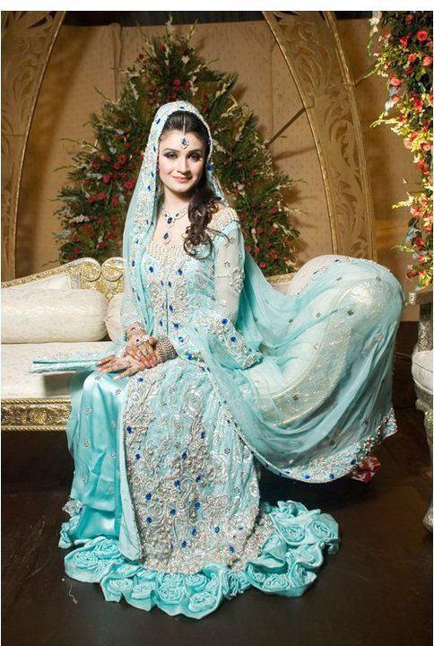 embroidered bridal walima dresses