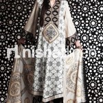 long shirt graphic print by nishat linen