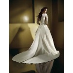 tail wedding gown