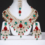 Asian kundan jewelry for bride