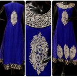 Pakistani dresses silver embroidery