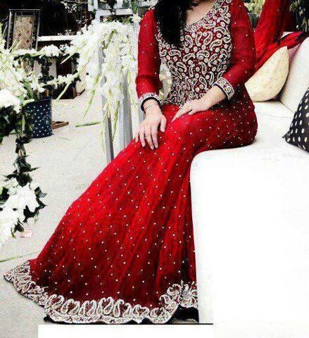 Pakistani wedding gowns 2013