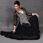 Silver embroidered dress designs