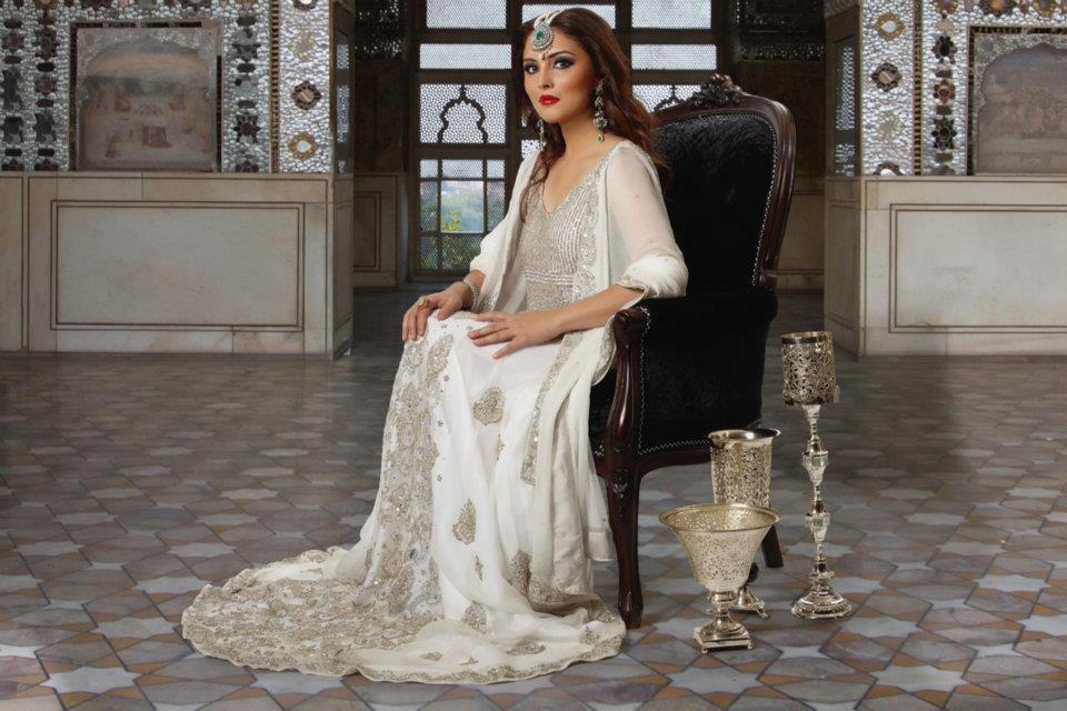 asian bridal dresses in white color