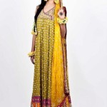 Latest designs of pakistani bridal mehndi dresses