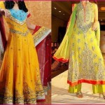 Pakistani mehndi dresses 2013