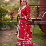 Bridal dresses designs in red color