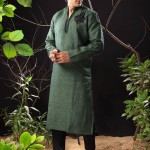 Pakistani kurta designs in green color