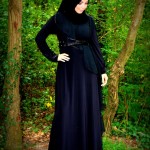 black abaya arabic style