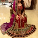 red bridal dresses pakistani