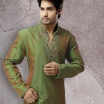 stylish kurtas in green sahde