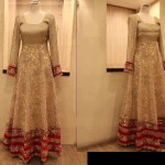 stylish maxi bridal pakistani outfit