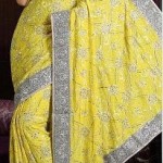 Embroidered indian saree designs