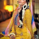 Mehndi dresses for pakistani weddings