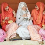 Modest bridal hijabs