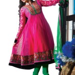 Pakistani anarkali frocks 2013