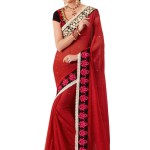 indian saree in red color