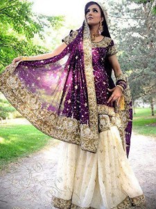 Bridal walima dresses in sharara style