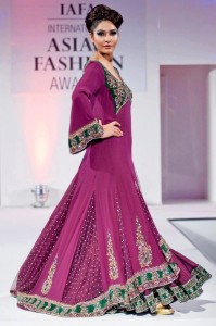 Bridal wedding gown with lehnga