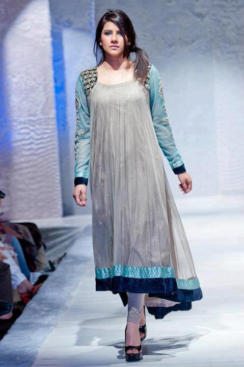 gray colour frock