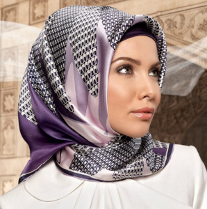 Printed silk hijab designs