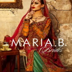 Red bridal dresses by maria B