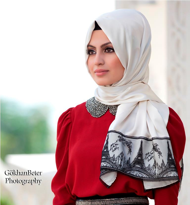 Silk hijab designs 2013