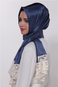 Simple silk hijab designs