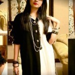 mono chrome girls kurta designs