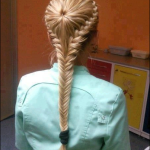 Fish tail braided long hairstyles