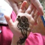 Floral mehndi designs for kids