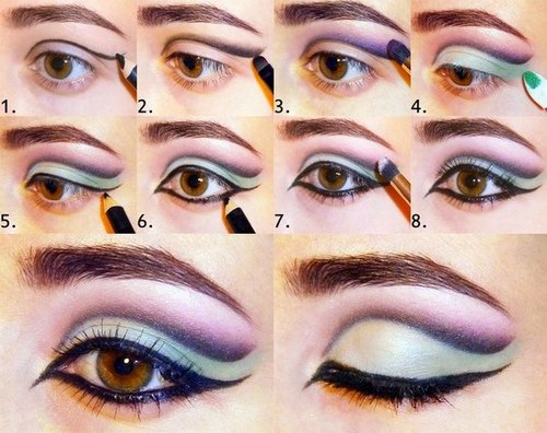 How to do eye makeup on round eyes