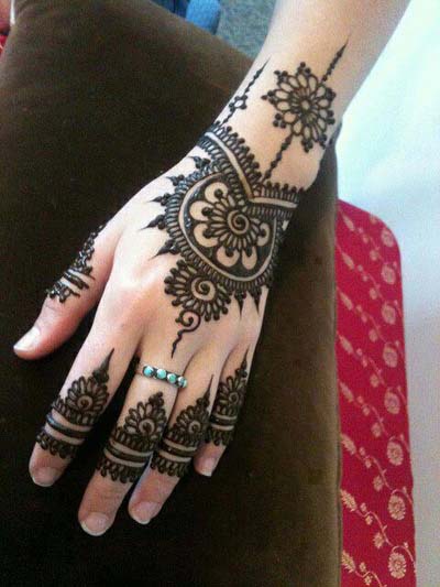 Indian eid mehndi design patterns 2013