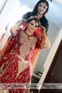 Red Pakistani bridal maxi 2013