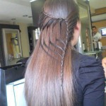 Tie back hairstyles 2013