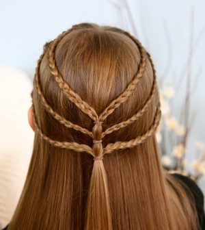 Triple-Braided-Tieback-Hairstyles-