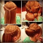 sea shell bun twist quick easy hairstyles