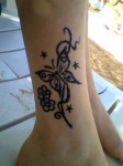 Butterfly henna tattoo designs