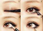 How to apply eye liner to make eyes oval