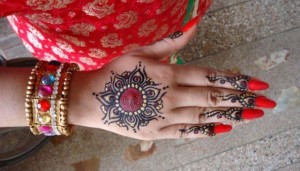 Indian red mehndi designs for eid