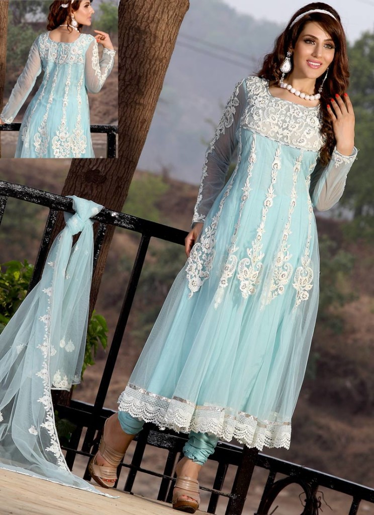 stylish net frock