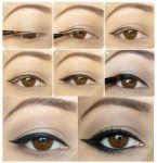Steps of applying eye liner