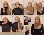 How to wear hijab on asian face