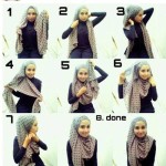 How to wear hijab on round face