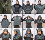 latest styles of wearing hijab