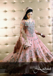 Pink Pakistani walima dresses 2013