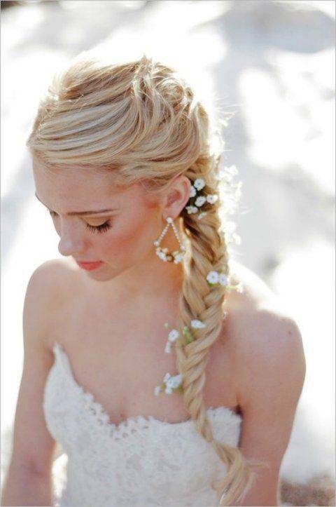 Accessorized neat fishtail braid