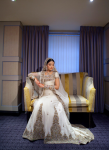 White bridal walima Dress