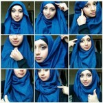 Hijab style for long face